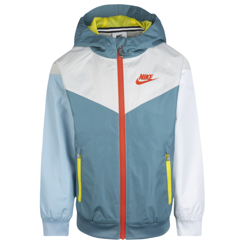 

Boys Preschool Nike Nike Windrunner Jacket - Boys' Preschool Teal/Tan Size 4