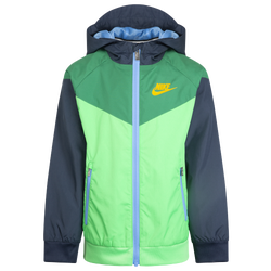 Boys' Preschool - Nike Windrunner Jacket - Green/Navy