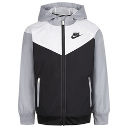 Boys' Preschool - Nike Windrunner Jacket - White/Black