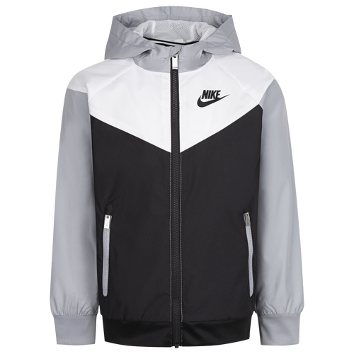 

Boys Preschool Nike Nike Windrunner Jacket - Boys' Preschool White/Black Size 5