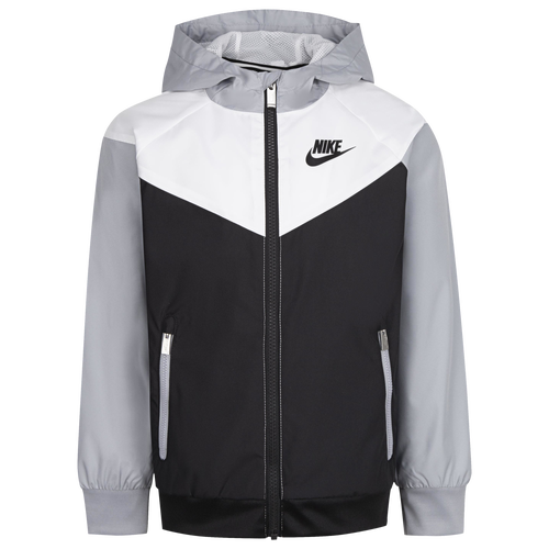 

Boys Preschool Nike Nike Windrunner Jacket - Boys' Preschool White/Black Size 4