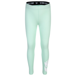 Girls' Preschool - Nike Leg A See Logo Leggings - Green/Black