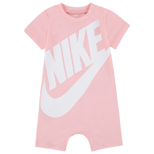

Boys Nike Nike Futura Romper - Boys' Toddler White/Pink Size 12MO