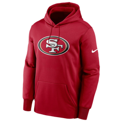 Men's - Nike 49ers Fan Gear Logo Therma Performance PO - Scarlet