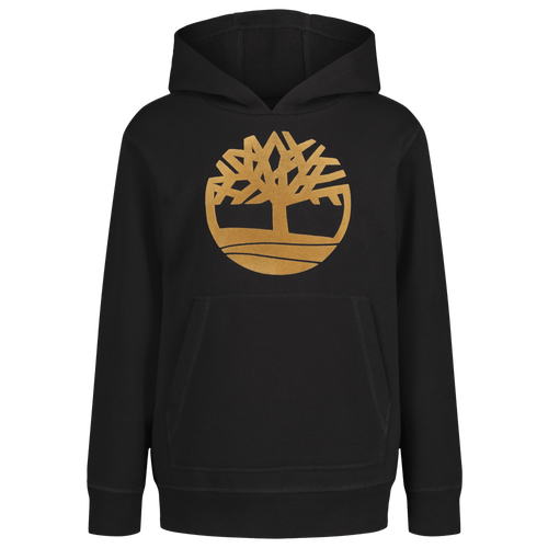 

Boys Timberland Timberland Logo Pullover Hoodie - Boys' Grade School Black/Black Size M