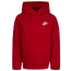 Nike Club Fleece Pullover Hoodie - Boys' Preschool Red/Red