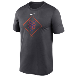 Men's - Nike Mets Legend Icon Performance T-Shirt - Anthracite/Anthracite