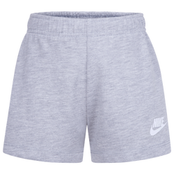 Girls' Preschool - Nike Jersey Shorts - Grey/White