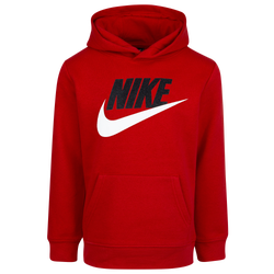 Pre-school - Nike Club HBR PO Hoodie - University Red/White/Black