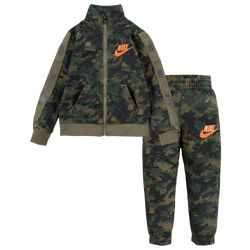 Boys' Toddler - Nike Camo Tricot Set - Medium Olive/Black