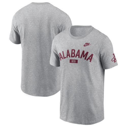 Nike Mens Alabama Crimson Tide Alabama Arch Short-Sleeve T-Shirt - - Gray