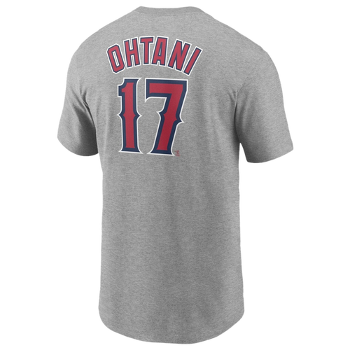 

Nike Mens Shohei Ohtani Nike Angels Player Name & Number T-Shirt - Mens Gray/Gray Size XL