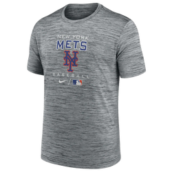 Men's - Nike Mets Velocity Practice Performance T-Shirt - Anthracite/Anthracite
