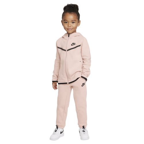 

Girls Nike Nike Tech Fleece Set - Girls' Toddler Black/Pink Oxford Size 4T