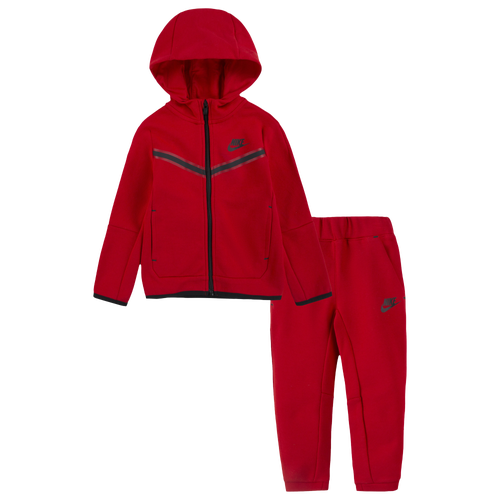 

Boys Nike Nike Tech Fleece Set - Boys' Toddler Red/Black Size 2T