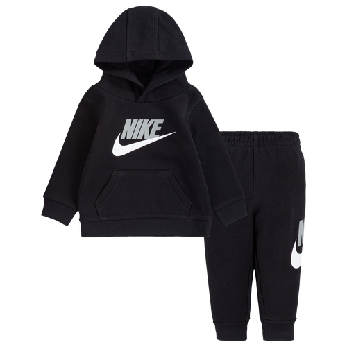 

Boys Infant Nike Nike Club HBR PO Jogger Set - Boys' Infant Black/Light Smoke Gray Size 18MO