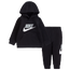Nike Club HBR PO Jogger Set - Boys' Infant Black/Light Smoke Gray