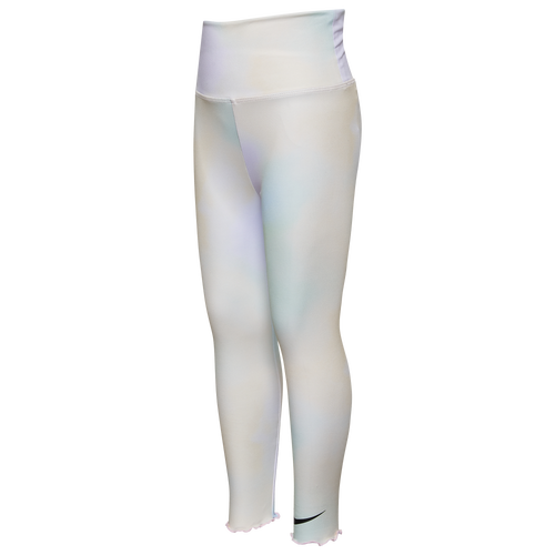 

Girls Preschool Nike Nike AOP Leggings - Girls' Preschool Light Lemon Twist/Black Size 6X