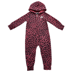 Girls' Infant - Nike Hooded Coverall - Pink/Black