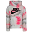 Nike Tie Dye Hoodie - Girls' Grade School Pink/Multi