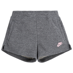 Girls' Preschool - Nike Club Fleece Shorts - Carbon Heather/Black