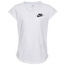 Nike Embroidered Futura T-Shirt - Girls' Preschool White/Black