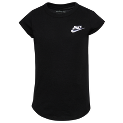 Girls' Preschool - Nike Embroidered Futura T-Shirt - Black/White