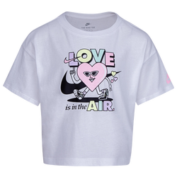 Girls' Preschool - Nike Love Is In The Air T-Shirt - White/Black