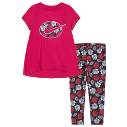 Girls' Toddler - Nike Iconclash Tunic & Legging Set - Pink/White