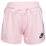 Nike Wildflower FT Shorts - Girls' Preschool Purple/Black
