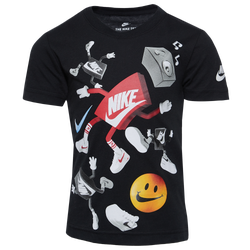 Boys' Preschool - Nike Oversized Boxy T-Shirt - Black/White