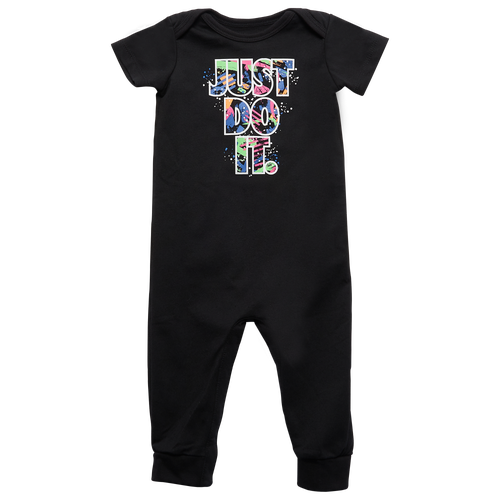 

Boys Infant Nike Nike NSW Thrill SS LL Romper - Boys' Infant Black/White Size 12MO