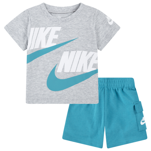 Nike Boys Infant   Nsw Hbr Cargo Shorts Set In Dusty Cactus/white