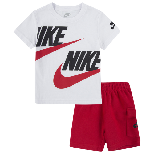 

Boys Nike Nike NSW Cargo Shorts Set - Boys' Toddler University Red/White Size 4T