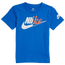 Nike Futura Split Script T-Shirt - Boys' Toddler Blue/Blue