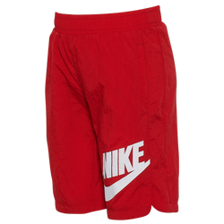 Boys' Preschool - Nike NSW Woven Shorts - White/Red