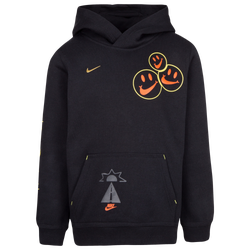 Boys' Preschool - Nike Club BB Smile Pullover Hoodie  - Black/White