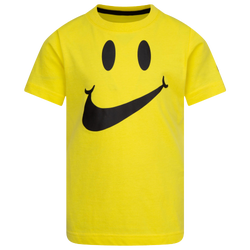 Boys' Preschool - Nike NSW Smile SS T-Shirt - Yellow Strike/Black