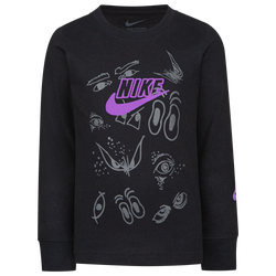 Boys' Preschool - Nike NSW Halloween Long Sleeve T-Shirt - Black/Orange