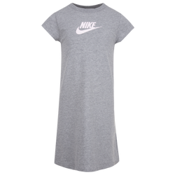 Girls' Preschool - Nike Club Dress - Carbon Heather/Pink