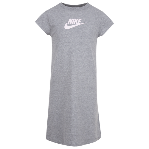 

Girls Preschool Nike Nike Club Dress - Girls' Preschool Carbon Heather/Pink Size 6X