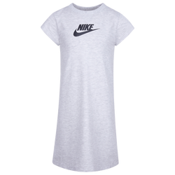 Girls' Preschool - Nike Club Dress - Birch Heather/White