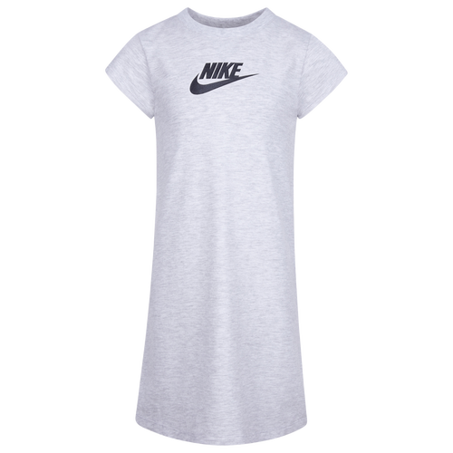 

Girls Preschool Nike Nike Club Dress - Girls' Preschool Birch Heather/White Size 4