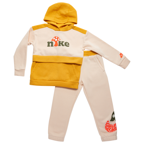

Boys Nike Nike Forest Foragers Pullover Set - Boys' Toddler White/Tan Size 2T