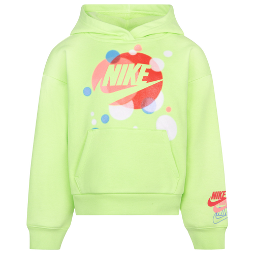 

Girls Preschool Nike Nike Fleece Pullover Hoodie - Girls' Preschool Ghost Green/White Size 4