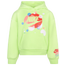 Nike Fleece Pullover Hoodie - Girls' Preschool Ghost Green/White