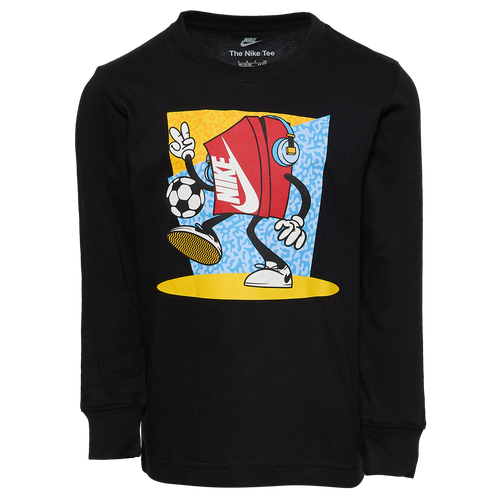 

Boys Preschool Nike Nike Boxy Patch T-Shirt - Boys' Preschool Black/White Size 6