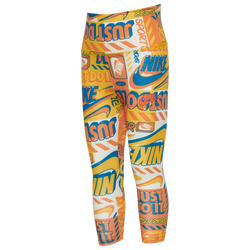 Girls' Preschool - Nike Cool After School Leggings - Yellow/White