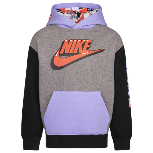 

Boys Preschool Nike Nike Read AOP Pullover Hoodie - Boys' Preschool Gray/White Size 4