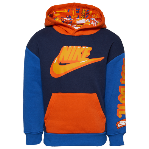 

Boys Preschool Nike Nike Read AOP Pullover Hoodie - Boys' Preschool Navy/White Size 4